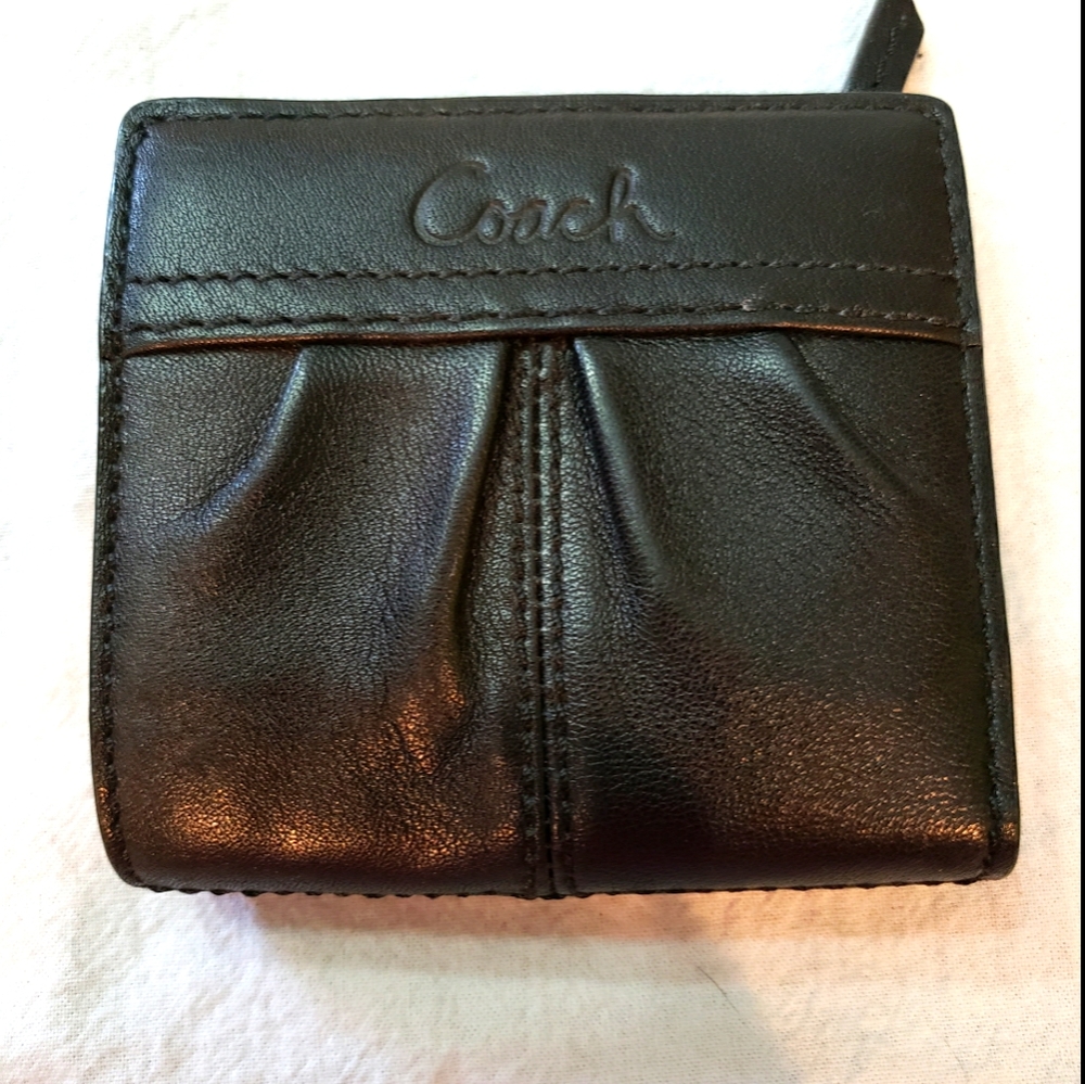 Black Leather Coach Wallet